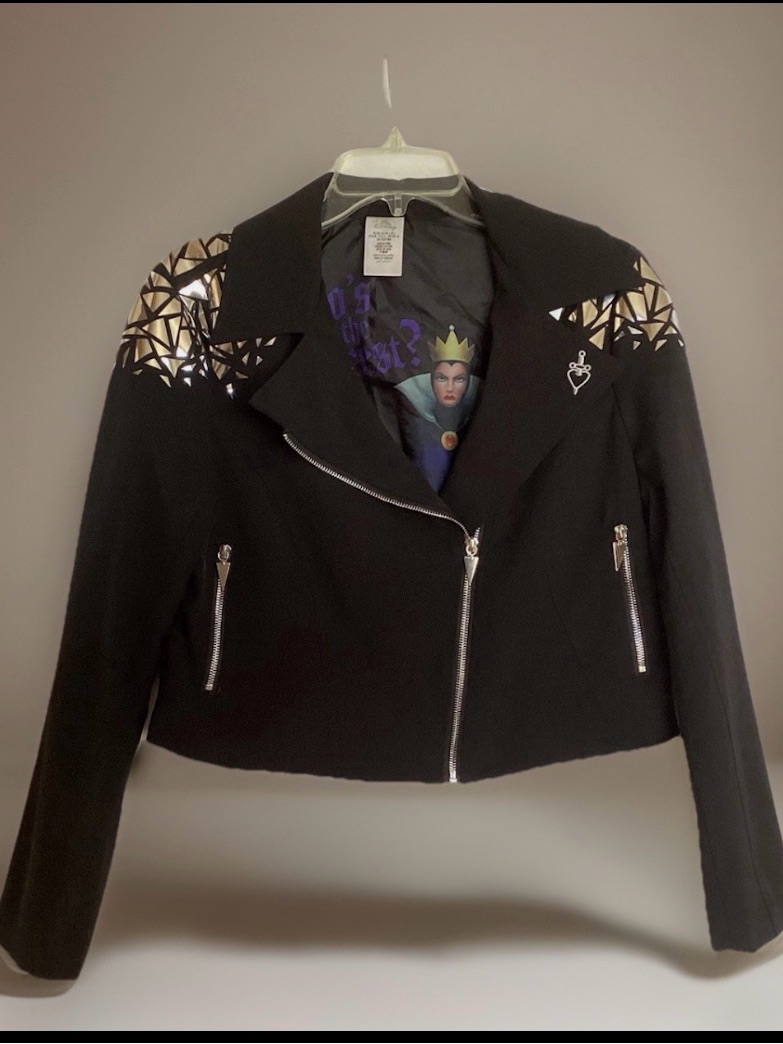 Nwt Disney Villains Evil Queen Motorcycle Jacket Snow Whitewomen’s Sz Xl Biker